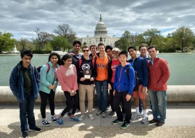 Mountain Lakes High School history teacher Michael Schutz on a class trip to Washington, D.C.